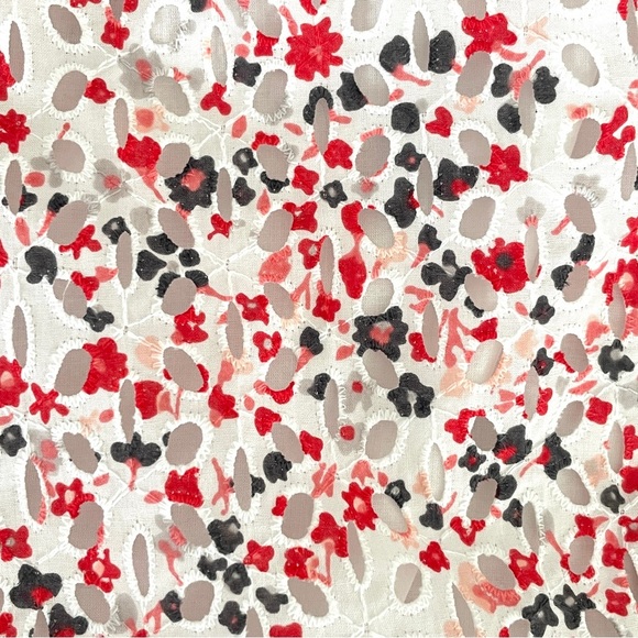 Michael Kors Floral Eyelet Cotton Shift Dress - Picture 8 of 8